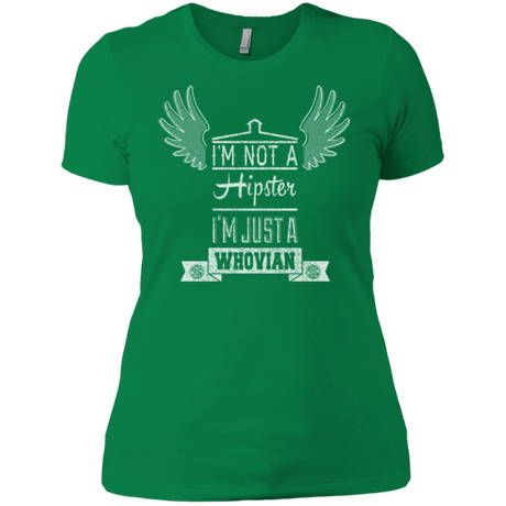 T-Shirts Kelly Green / X-Small Whovian Hipster Women's Premium T-Shirt