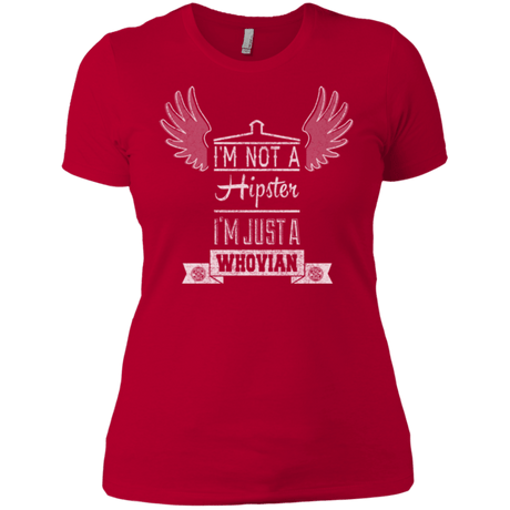 T-Shirts Red / X-Small Whovian Hipster Women's Premium T-Shirt