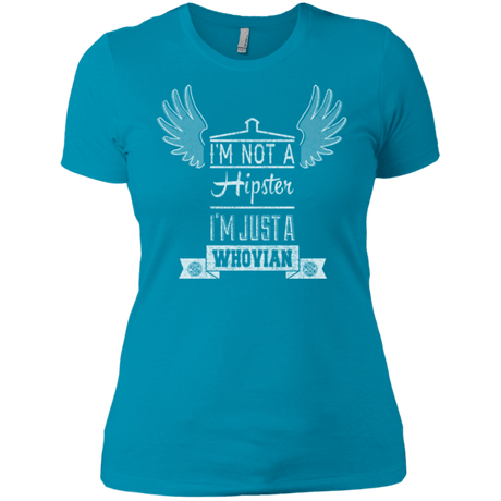 T-Shirts Turquoise / X-Small Whovian Hipster Women's Premium T-Shirt