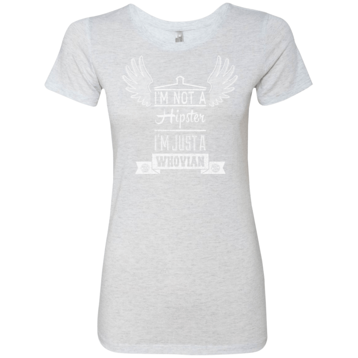 T-Shirts Heather White / Small Whovian Hipster Women's Triblend T-Shirt