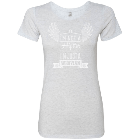 T-Shirts Heather White / Small Whovian Hipster Women's Triblend T-Shirt