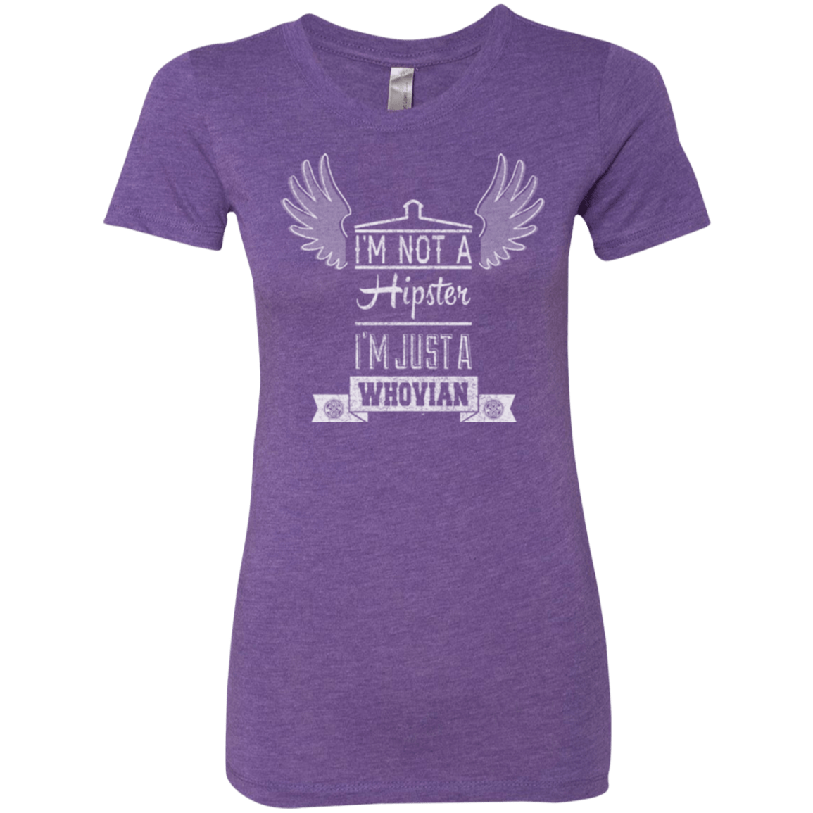 T-Shirts Purple Rush / Small Whovian Hipster Women's Triblend T-Shirt