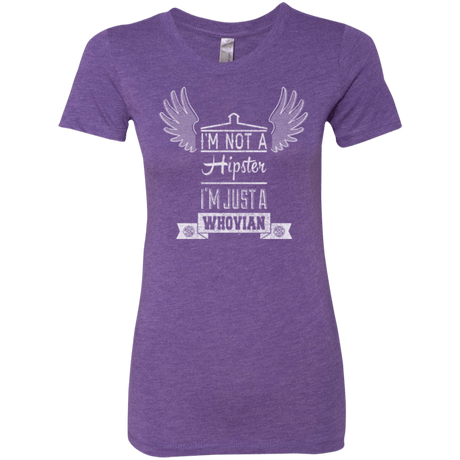 T-Shirts Purple Rush / Small Whovian Hipster Women's Triblend T-Shirt