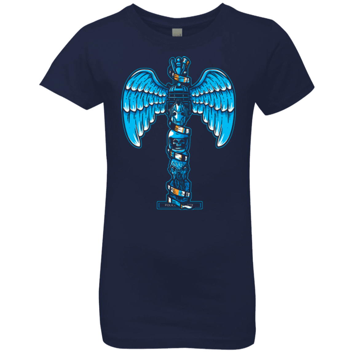 T-Shirts Midnight Navy / YXS WHOVIAN TOTEM Girls Premium T-Shirt