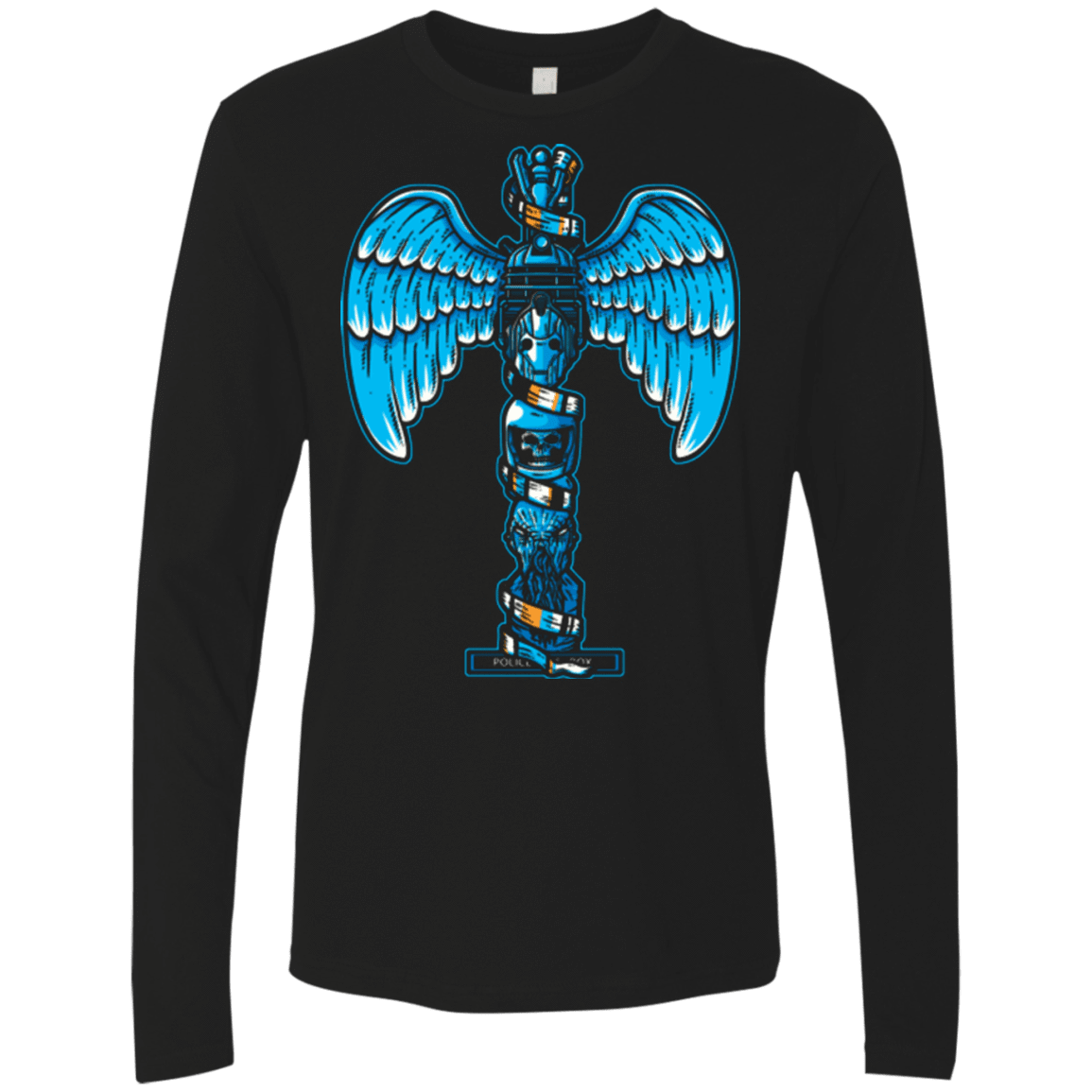 T-Shirts Black / Small WHOVIAN TOTEM Men's Premium Long Sleeve