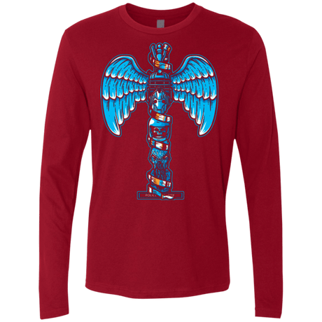 T-Shirts Cardinal / Small WHOVIAN TOTEM Men's Premium Long Sleeve