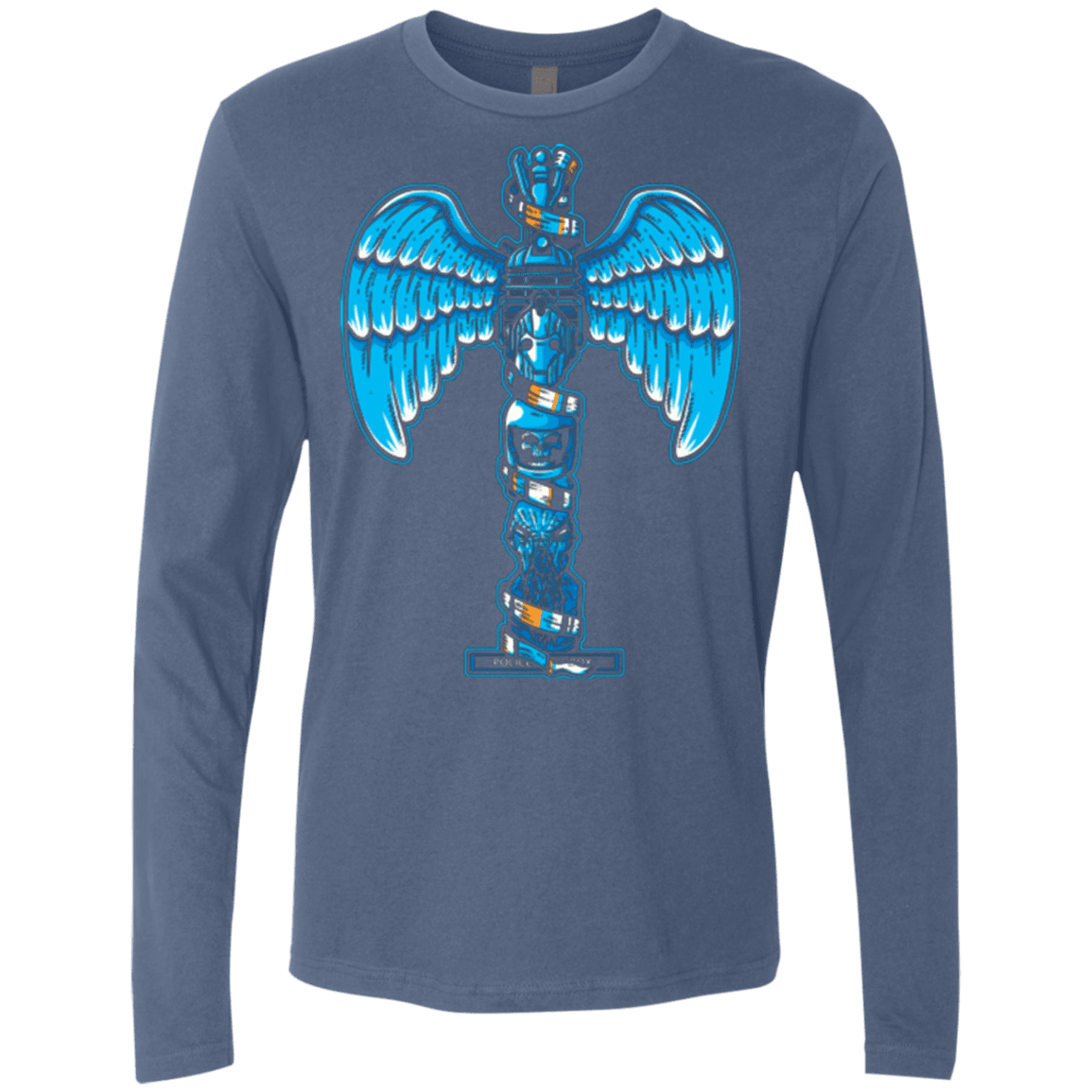T-Shirts Indigo / Small WHOVIAN TOTEM Men's Premium Long Sleeve