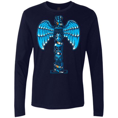T-Shirts Midnight Navy / Small WHOVIAN TOTEM Men's Premium Long Sleeve