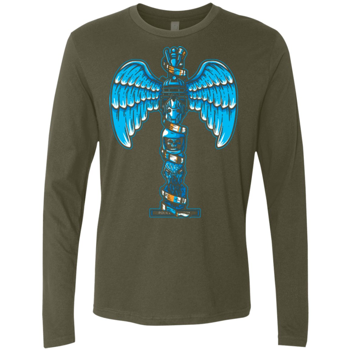T-Shirts Military Green / Small WHOVIAN TOTEM Men's Premium Long Sleeve