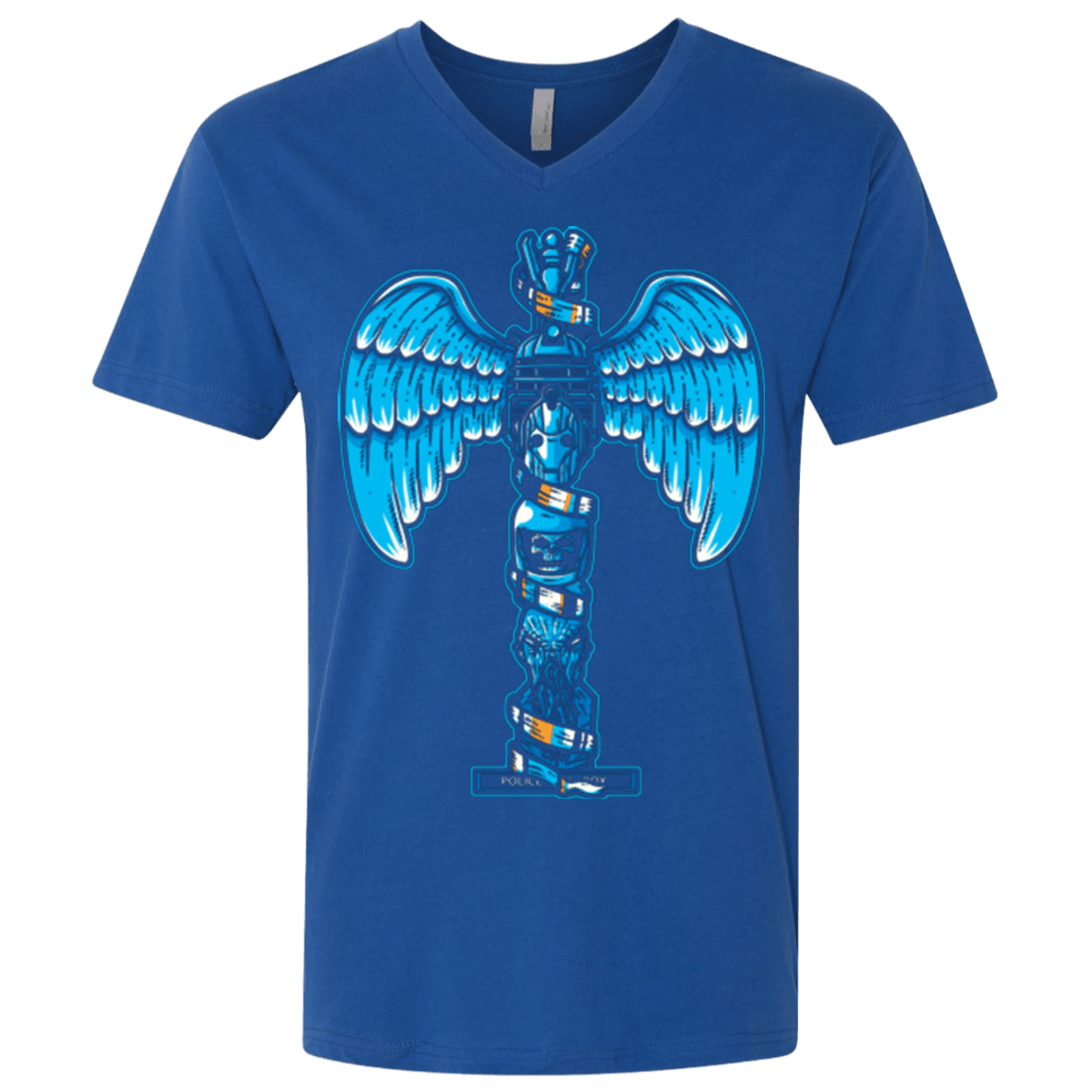 T-Shirts Royal / X-Small WHOVIAN TOTEM Men's Premium V-Neck