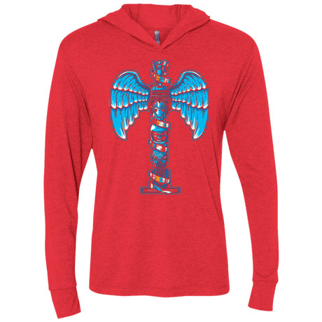 T-Shirts Vintage Red / X-Small WHOVIAN TOTEM Triblend Long Sleeve Hoodie Tee