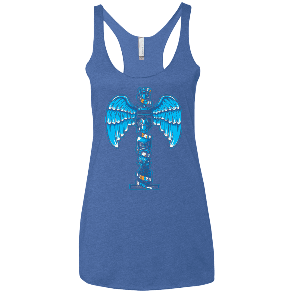 T-Shirts Vintage Royal / X-Small WHOVIAN TOTEM Women's Triblend Racerback Tank