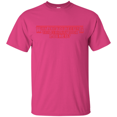 T-Shirts Heliconia / S Why are you Keeping this Curiosity Door Locked T-Shirt