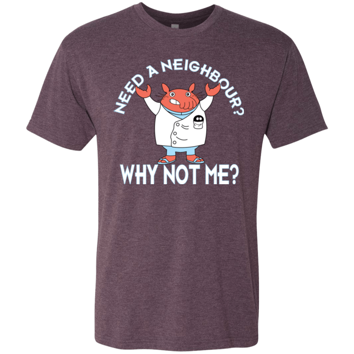 T-Shirts Vintage Purple / Small Why not me Men's Triblend T-Shirt