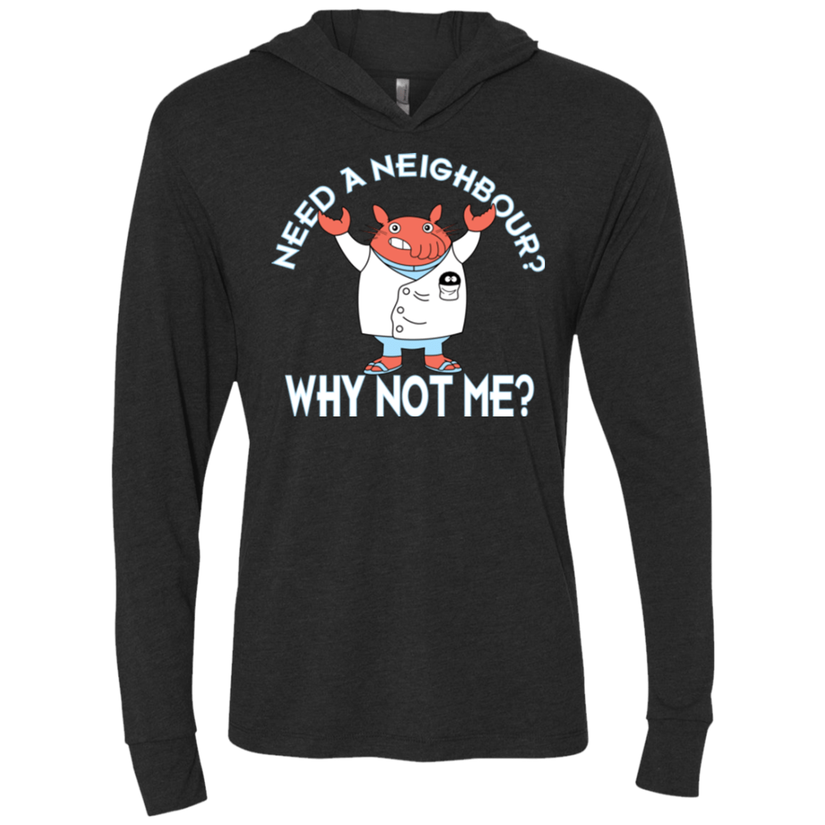 T-Shirts Vintage Black / X-Small Why not me Triblend Long Sleeve Hoodie Tee