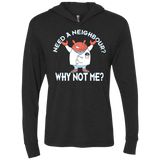 T-Shirts Vintage Black / X-Small Why not me Triblend Long Sleeve Hoodie Tee