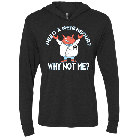 T-Shirts Vintage Black / X-Small Why not me Triblend Long Sleeve Hoodie Tee