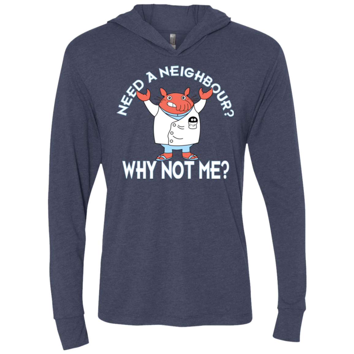 T-Shirts Vintage Navy / X-Small Why not me Triblend Long Sleeve Hoodie Tee