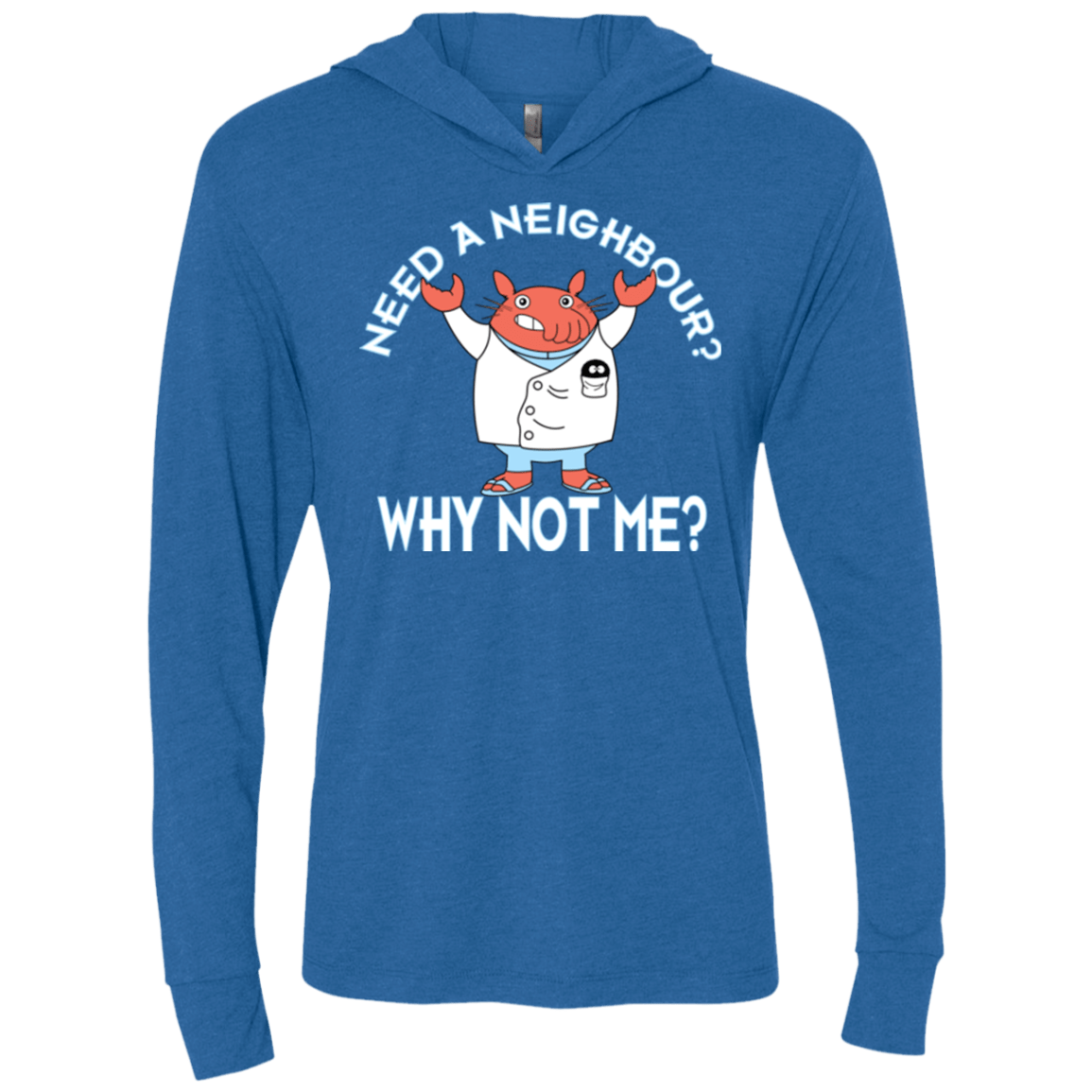 T-Shirts Vintage Royal / X-Small Why not me Triblend Long Sleeve Hoodie Tee