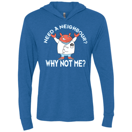 T-Shirts Vintage Royal / X-Small Why not me Triblend Long Sleeve Hoodie Tee