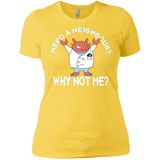 T-Shirts Vibrant Yellow / X-Small Why not me Women's Premium T-Shirt