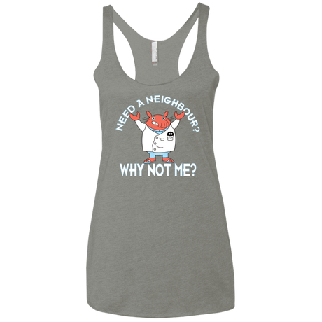 T-Shirts Venetian Grey / X-Small Why not me Women's Triblend Racerback Tank
