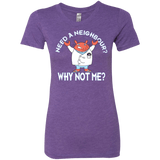 T-Shirts Purple Rush / Small Why not me Women's Triblend T-Shirt