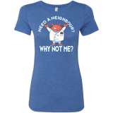T-Shirts Vintage Royal / Small Why not me Women's Triblend T-Shirt