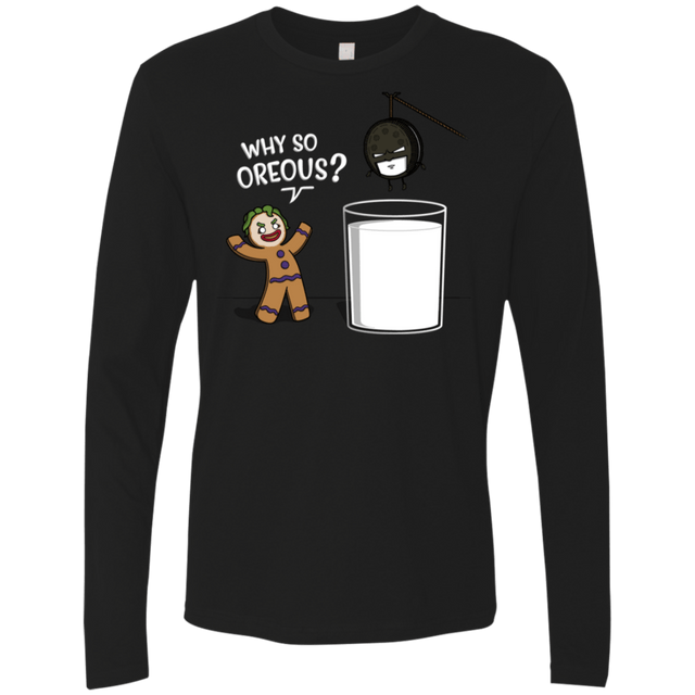 T-Shirts Black / S Why So Oreous Men's Premium Long Sleeve