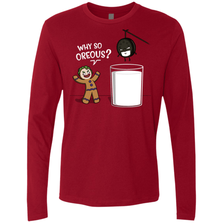 T-Shirts Cardinal / S Why So Oreous Men's Premium Long Sleeve