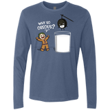 T-Shirts Indigo / S Why So Oreous Men's Premium Long Sleeve