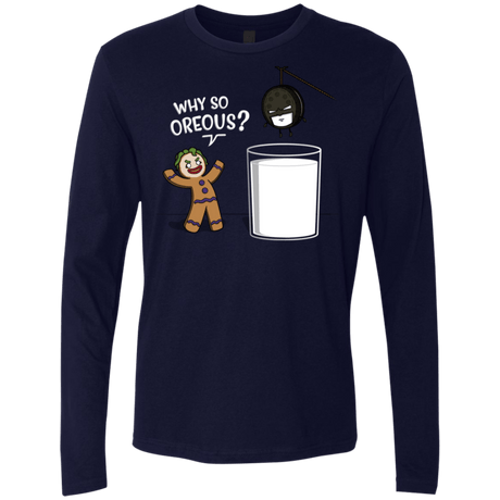 T-Shirts Midnight Navy / S Why So Oreous Men's Premium Long Sleeve