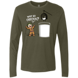 T-Shirts Military Green / S Why So Oreous Men's Premium Long Sleeve