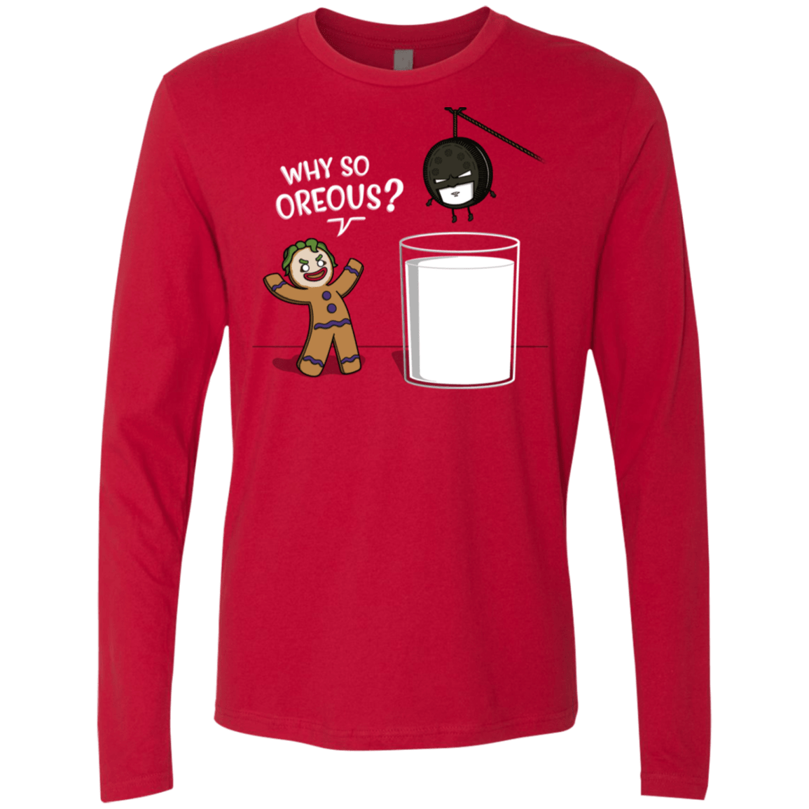 T-Shirts Red / S Why So Oreous Men's Premium Long Sleeve