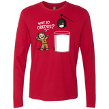 T-Shirts Red / S Why So Oreous Men's Premium Long Sleeve