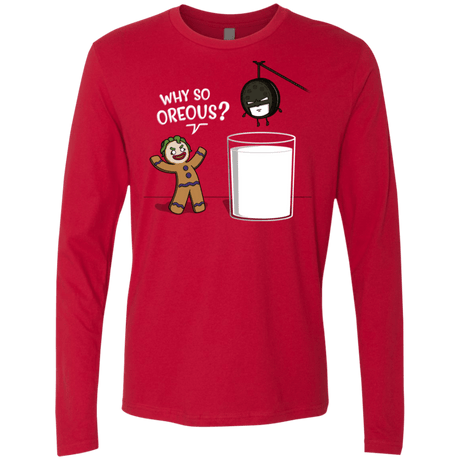 T-Shirts Red / S Why So Oreous Men's Premium Long Sleeve