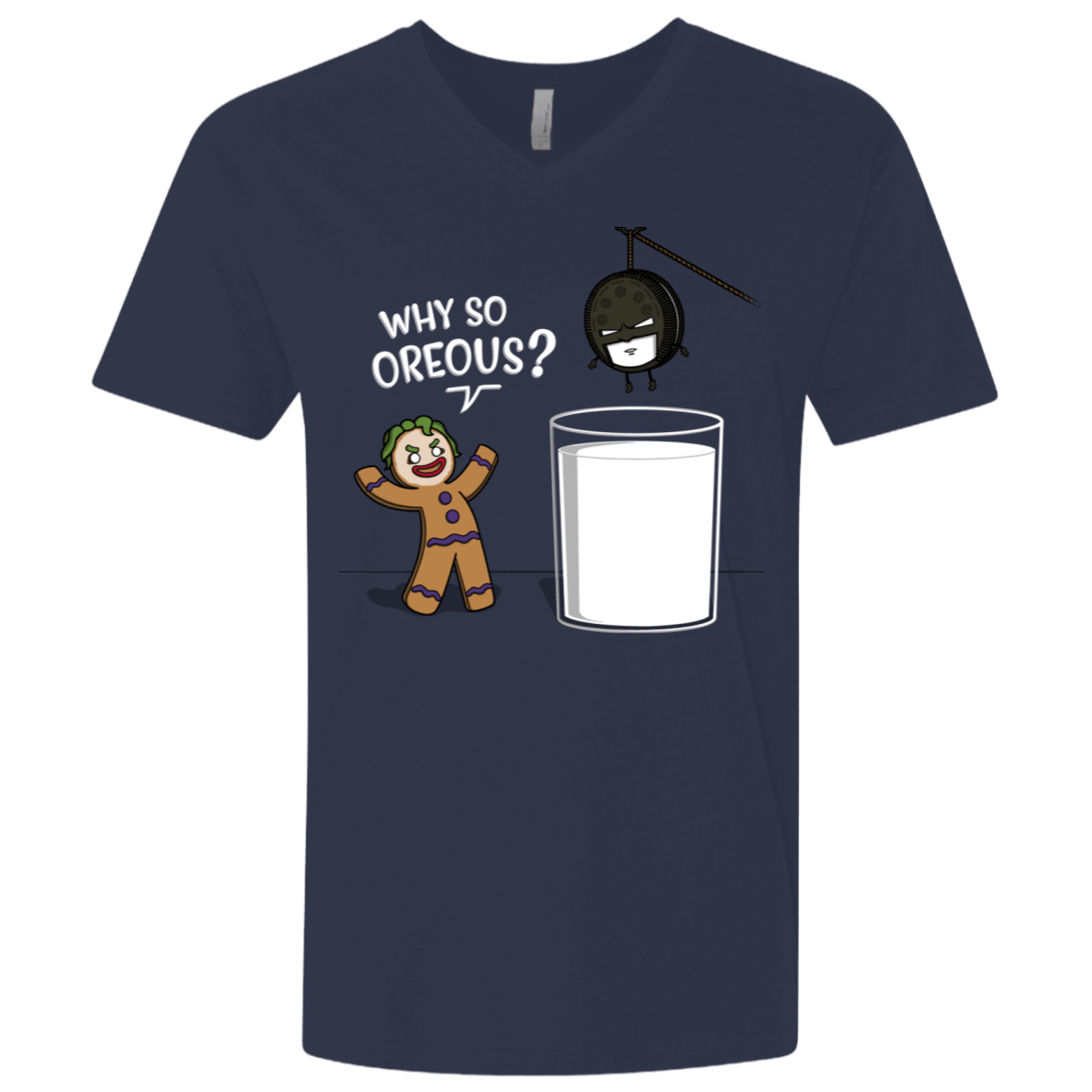 T-Shirts Midnight Navy / X-Small Why So Oreous Men's Premium V-Neck