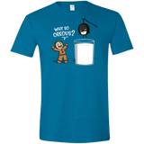 T-Shirts Antique Sapphire / S Why So Oreous Men's Semi-Fitted Softstyle