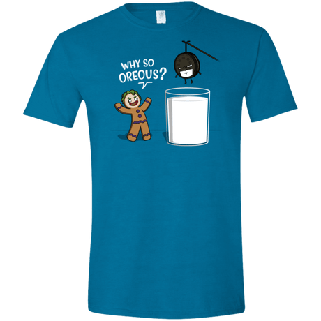 T-Shirts Antique Sapphire / S Why So Oreous Men's Semi-Fitted Softstyle