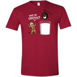 T-Shirts Cardinal Red / S Why So Oreous Men's Semi-Fitted Softstyle