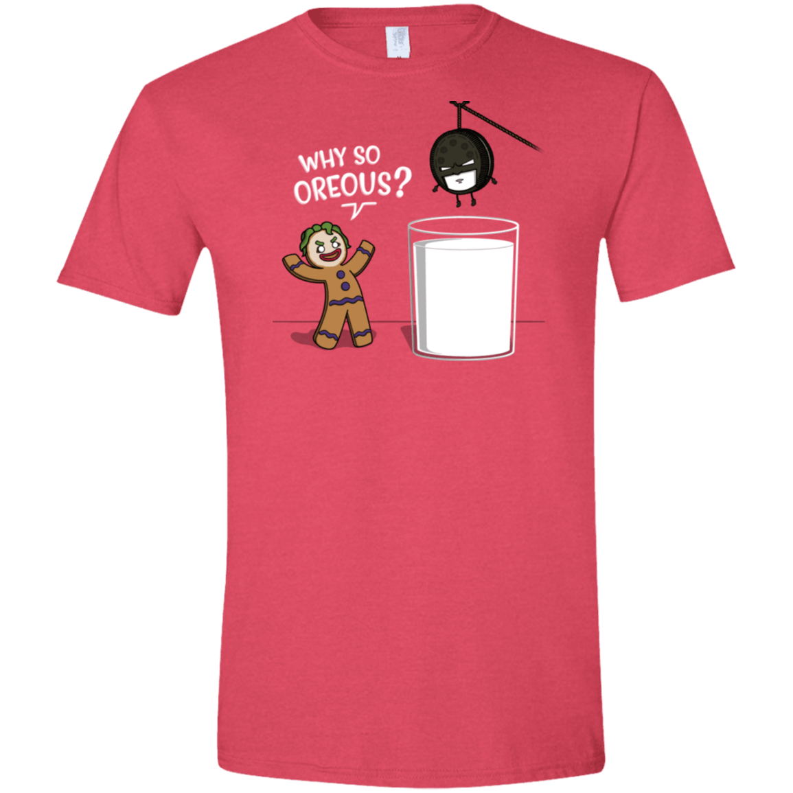 T-Shirts Heather Red / S Why So Oreous Men's Semi-Fitted Softstyle