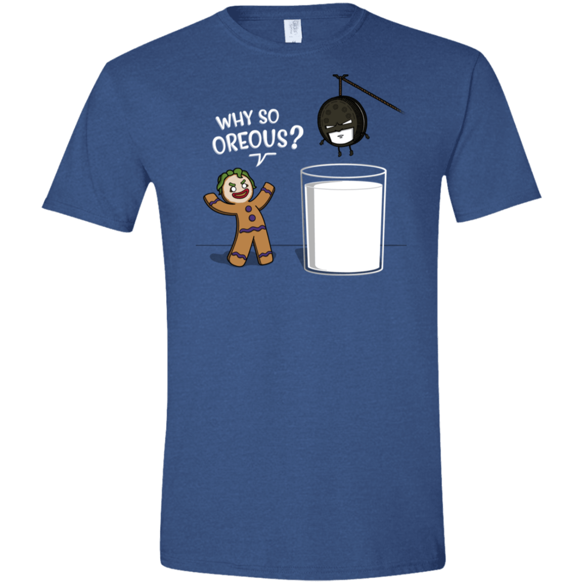 T-Shirts Heather Royal / X-Small Why So Oreous Men's Semi-Fitted Softstyle