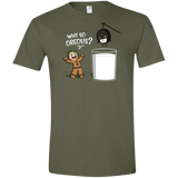 T-Shirts Military Green / S Why So Oreous Men's Semi-Fitted Softstyle