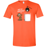T-Shirts Orange / S Why So Oreous Men's Semi-Fitted Softstyle