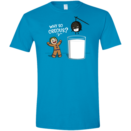 T-Shirts Sapphire / S Why So Oreous Men's Semi-Fitted Softstyle