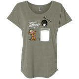 T-Shirts Venetian Grey / X-Small Why So Oreous Triblend Dolman Sleeve