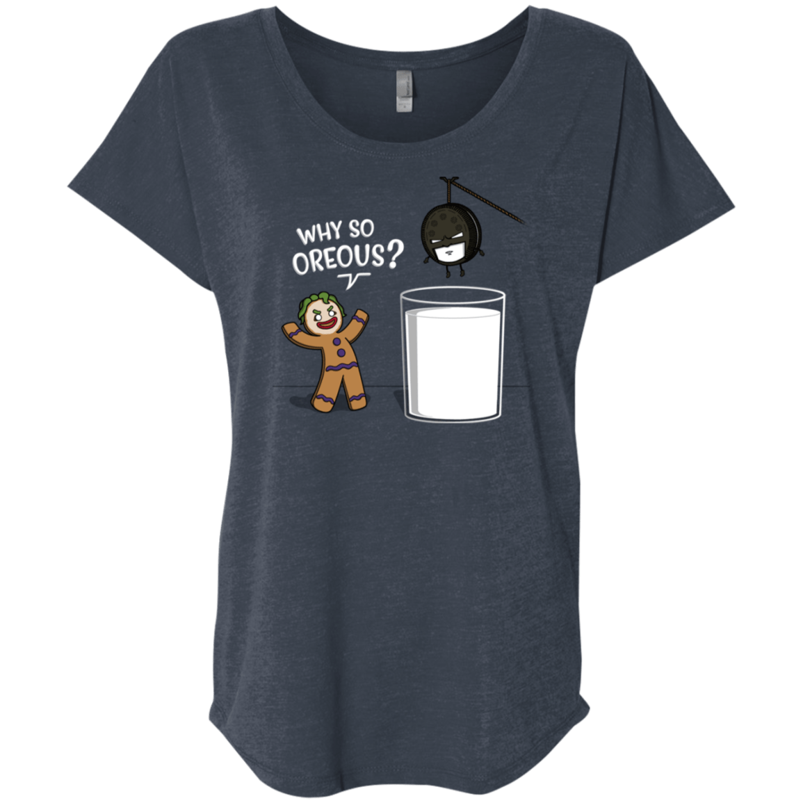 T-Shirts Vintage Navy / X-Small Why So Oreous Triblend Dolman Sleeve