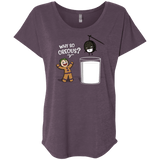 T-Shirts Vintage Purple / X-Small Why So Oreous Triblend Dolman Sleeve