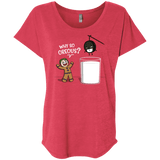 T-Shirts Vintage Red / X-Small Why So Oreous Triblend Dolman Sleeve