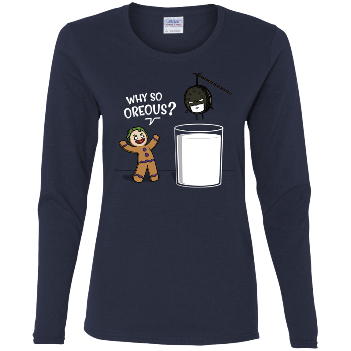 T-Shirts Navy / S Why So Oreous Women's Long Sleeve T-Shirt